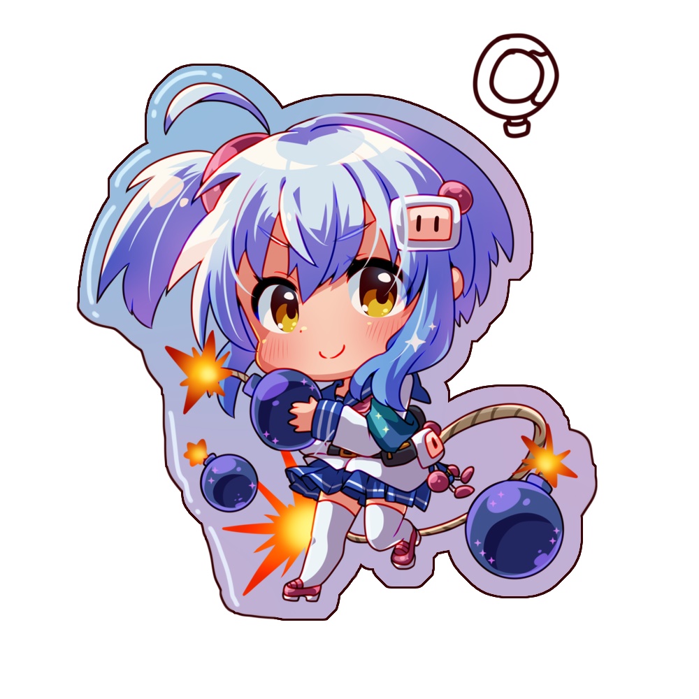 シロちゃんオーロラアクキー