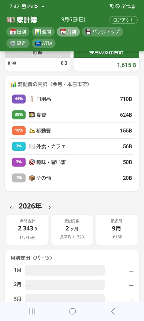 【無料体験版】タイ家計簿|バーツと円で見えるシンプル家計簿✅️タイ生活のお金管理、もっとシンプルにしませんか?