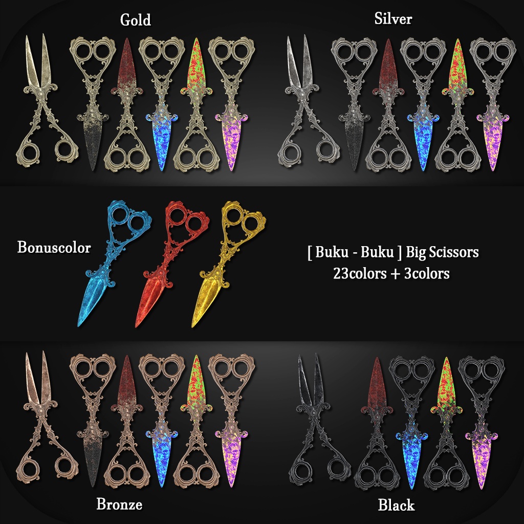 3Dモデル『Big Scissors/大きいハサミ』VRChat想定
