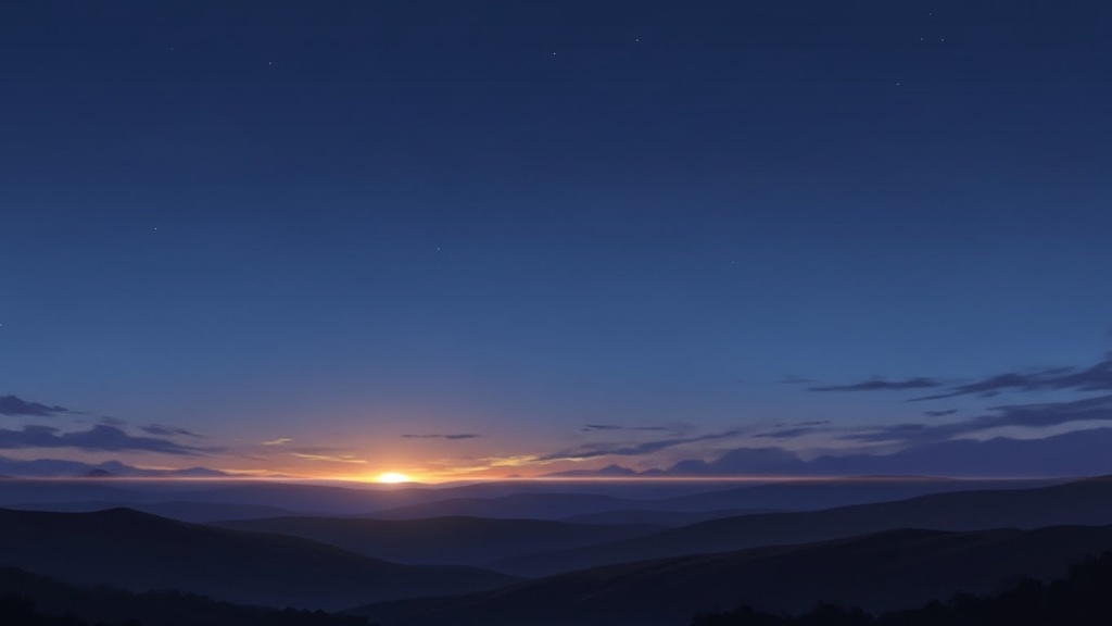 やさしい朝と夕暮れの空 背景素材セット |光と空気感のあるアニメ