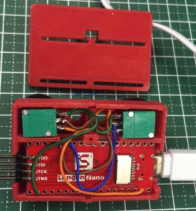 NanoPong 完成品(LonganNanoで遊ぼう)