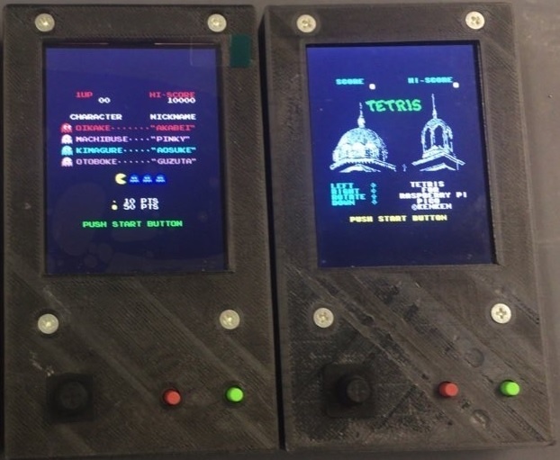 Paspberry Pi Pico 携帯ゲームキット(ケース+スイッチ、電源パーツ)