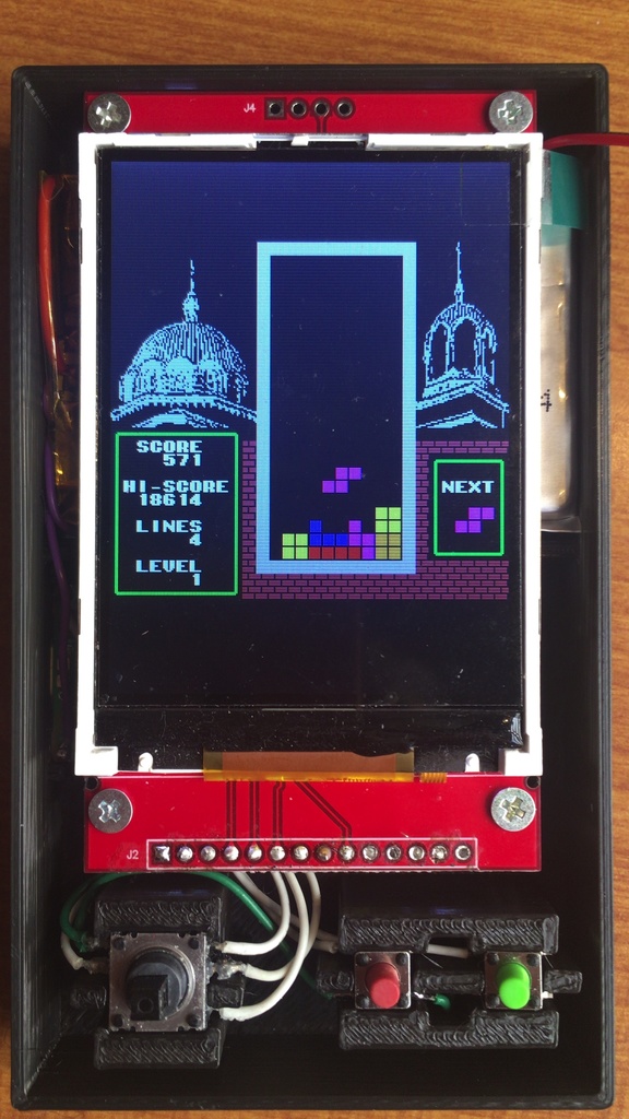 Paspberry Pi Pico 携帯ゲーム完成品(試作機)