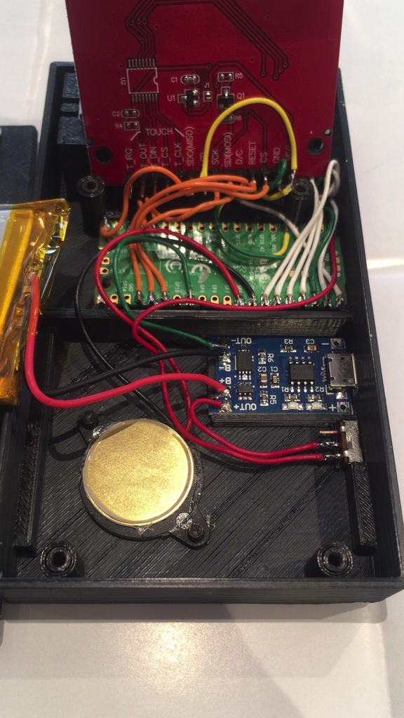 Paspberry Pi Pico 携帯ゲーム完成品(試作機)