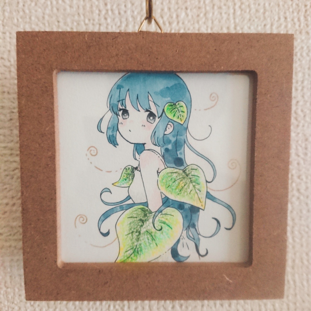 植物纏う女の子【原画】