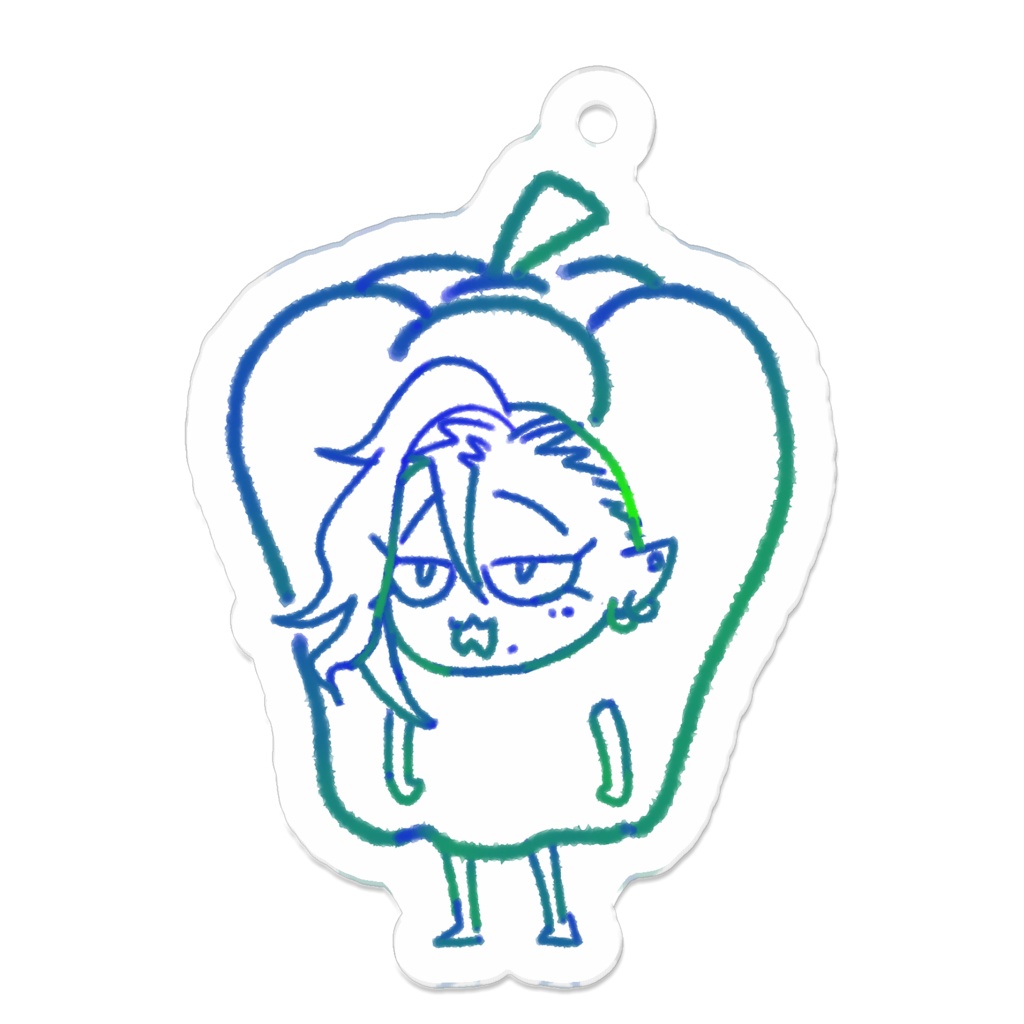 ぴーまんとかげアクキー