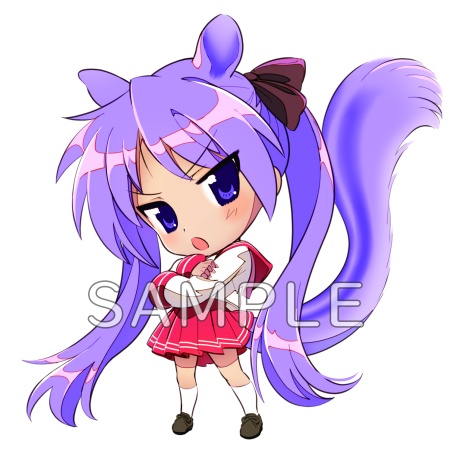 柊かがみ・アクリルキーホルダー（けもみみ）