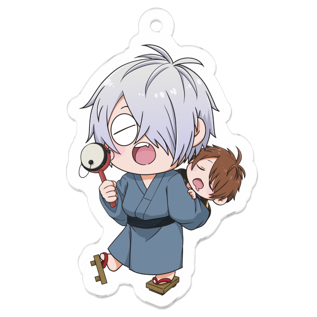 父子アクキー(子守)【自家通販】