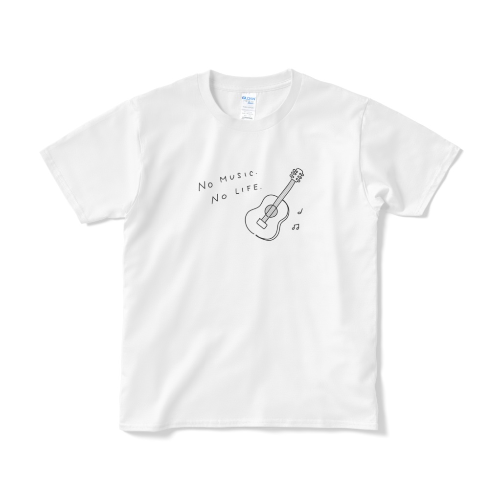 NO MUSIC NO LIFE ギターTシャツ