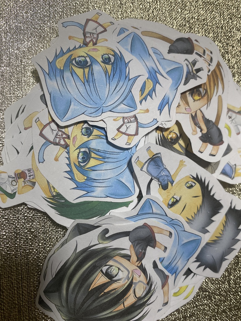 黒子のバスケ 猫耳ステッカーセット