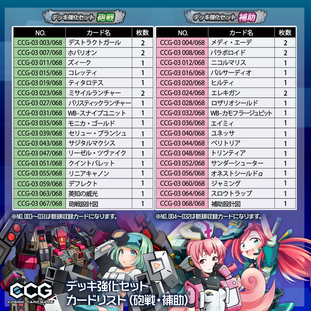 『Cosmic Card Game』デッキ強化セット