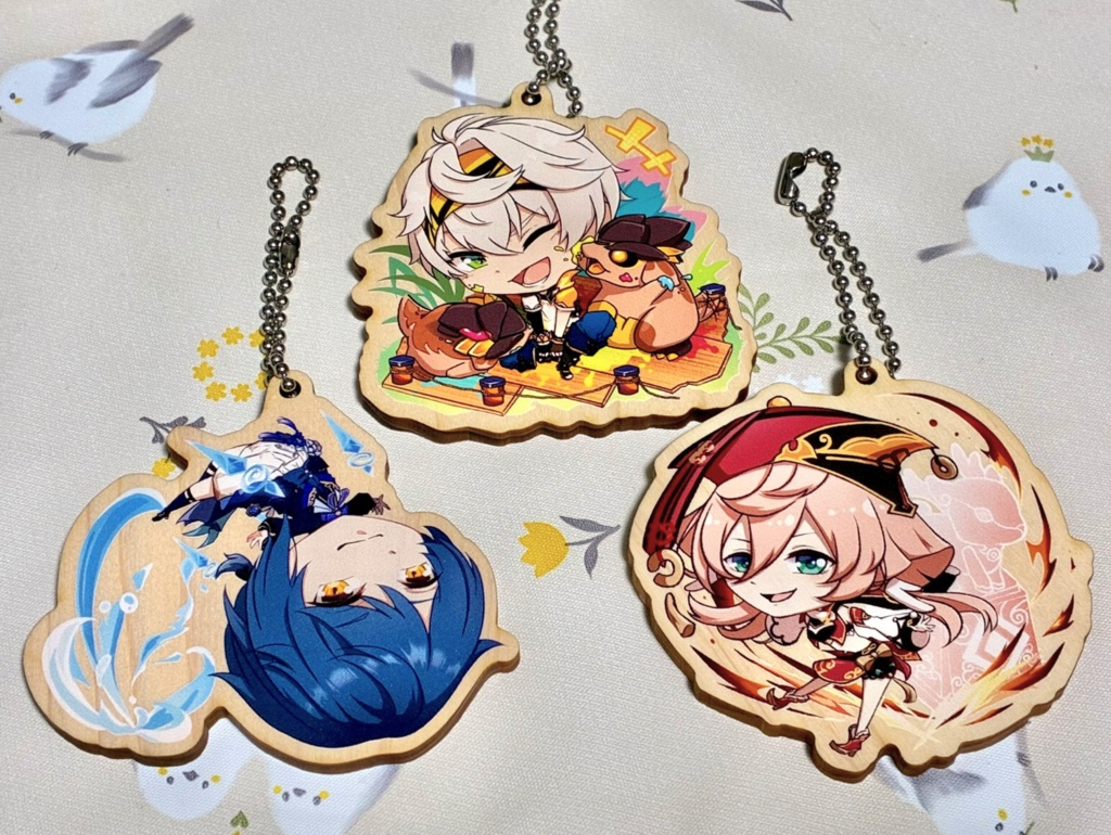 ウッドキーホルダー