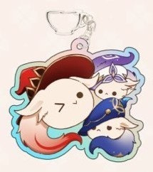 魔女会ドドコのオーロラアクリルキーホルダー