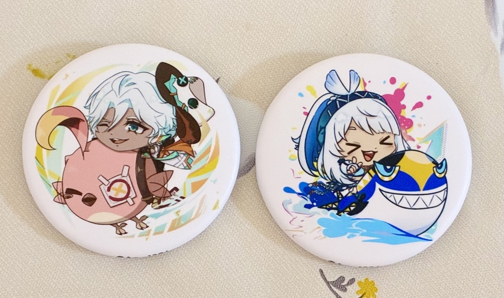 マット缶バッジ