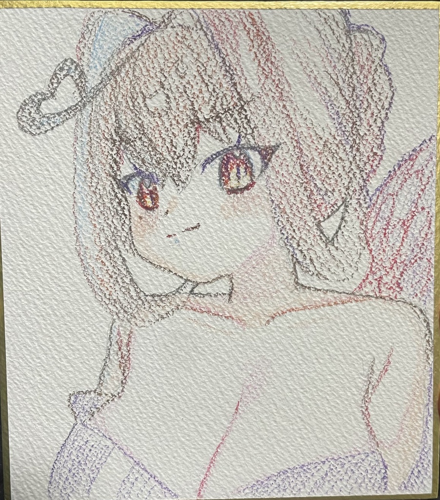 【初グッズ】宵山みやび手描き色紙【お名前書き入れます】
