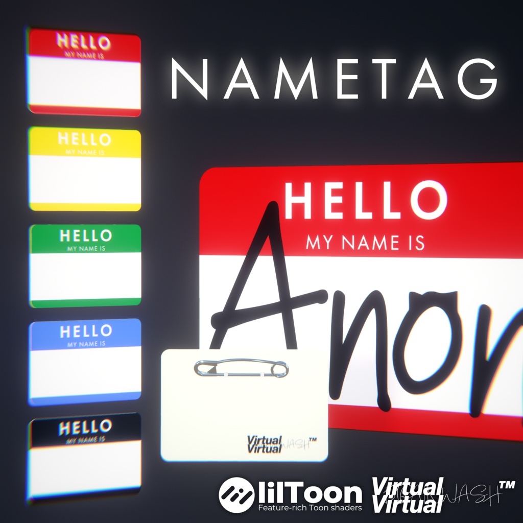 Hello my name is … NAME TAG【VRChat想定】