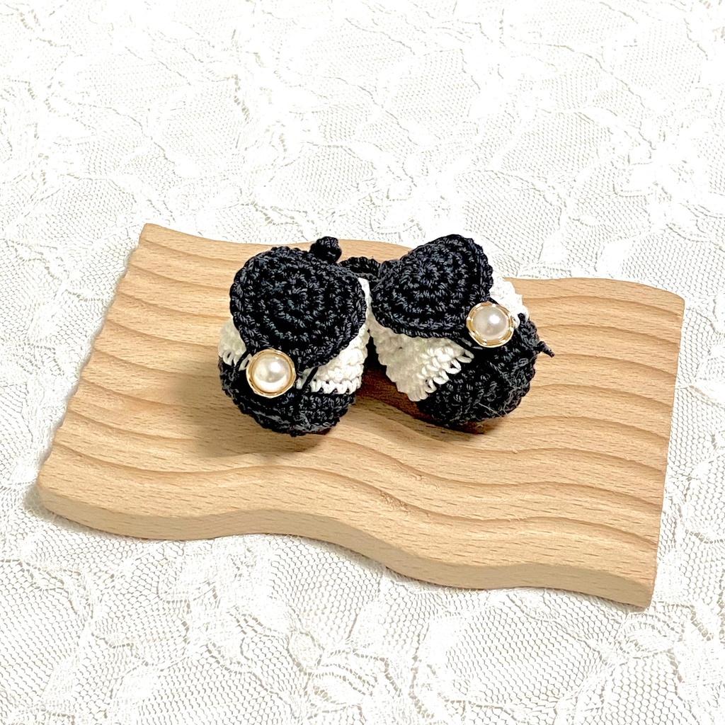 クロシェットリュック/モノクロver.