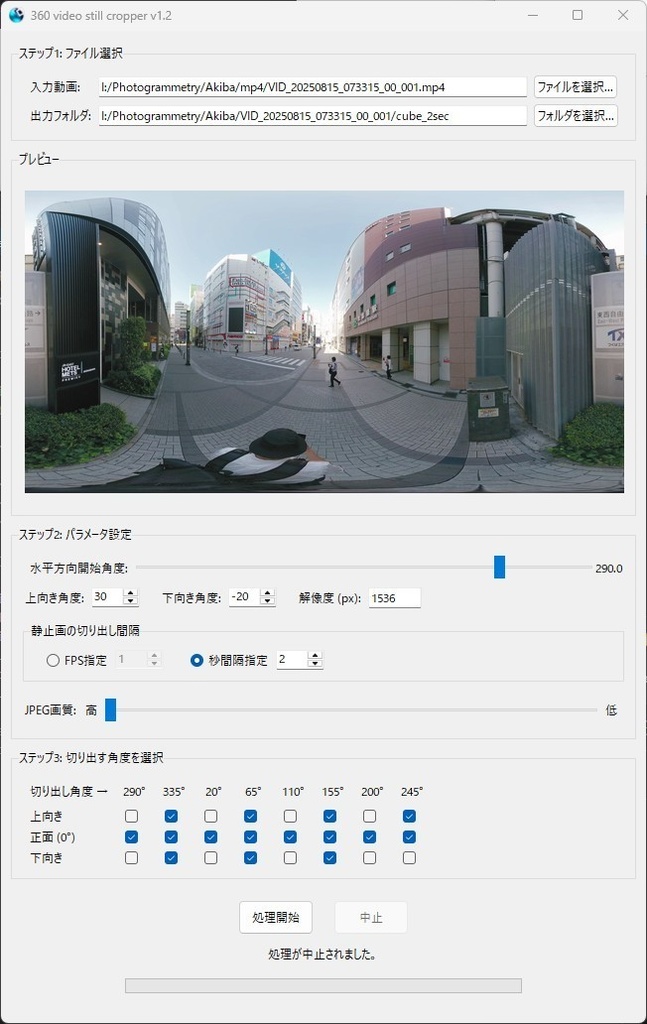 360 Video Still Cropper
