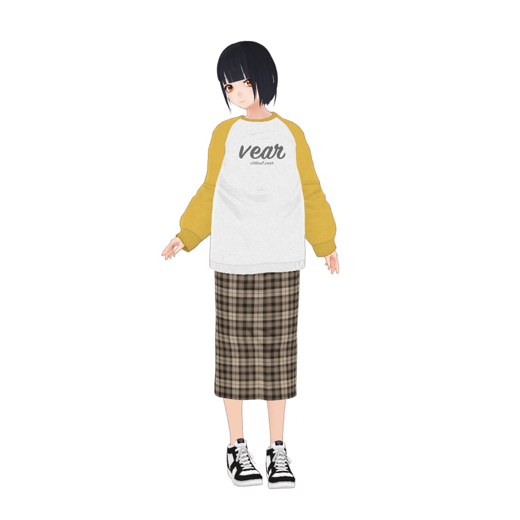 [VRoid] RAGLAN SLEEVE SWEATSHIRT / ラグラントレーナー