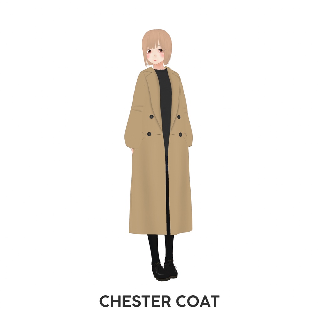[VRoid] CHESTER COAT (Cocoon silhouette) / コクーンチェスターコート