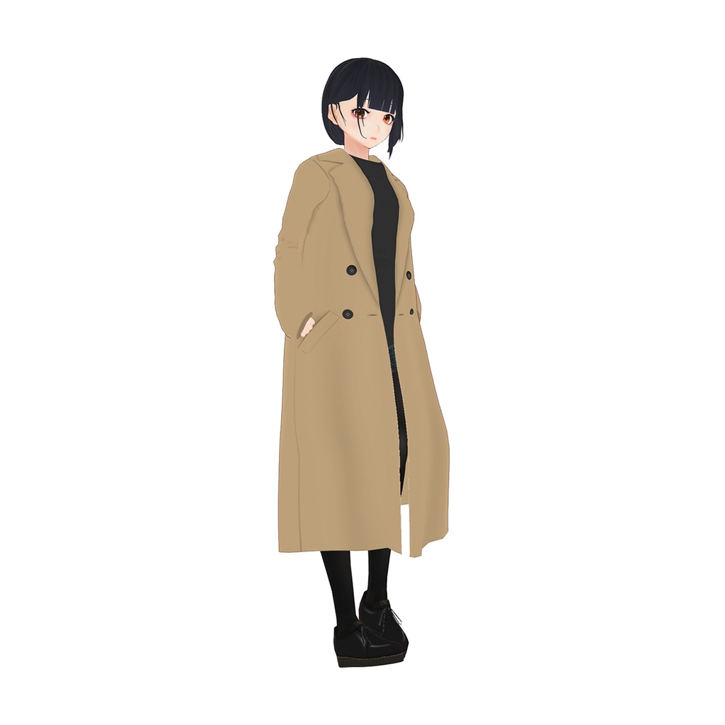 Vroid コクーンチェスターコート7色セット Vear Clothes Booth