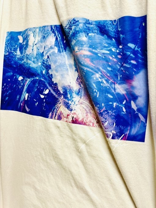 夜空にくじらパーカー(黒)とTシャツ(白) Lサイズセット MとXLはパーカーのみ