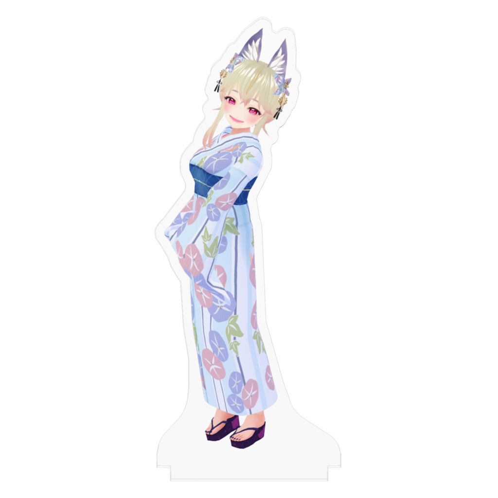 浴衣のお澄ましあおちゃん