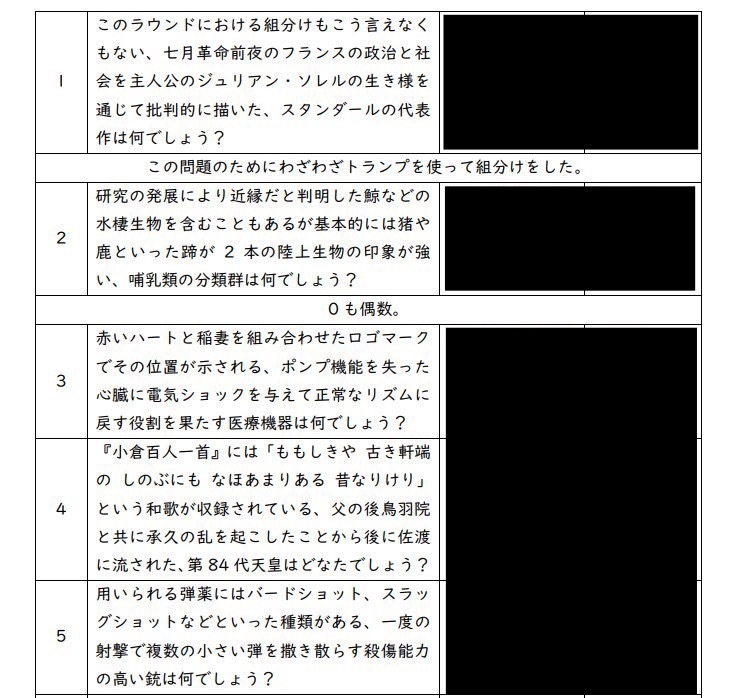 【クイズ問題集】ないしょゴミすてホール