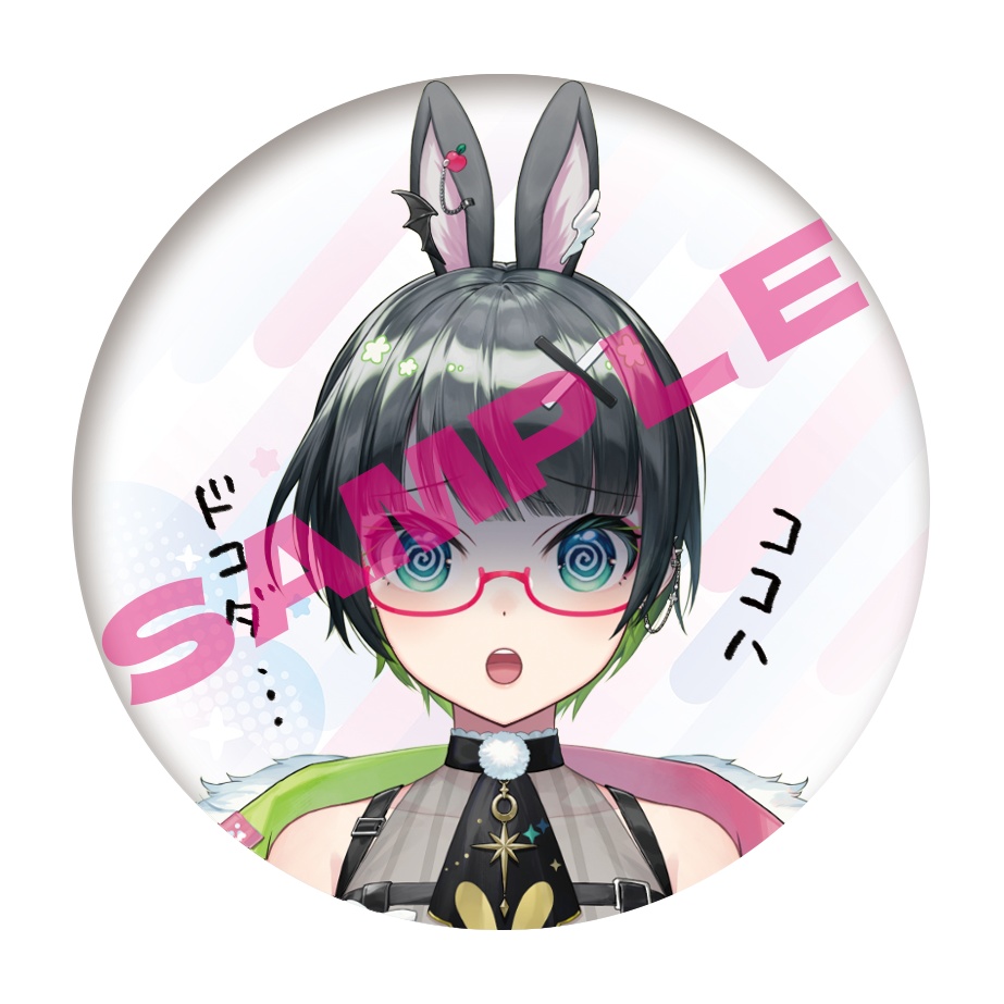 たみー新モデル・選べる百面相缶バッジ