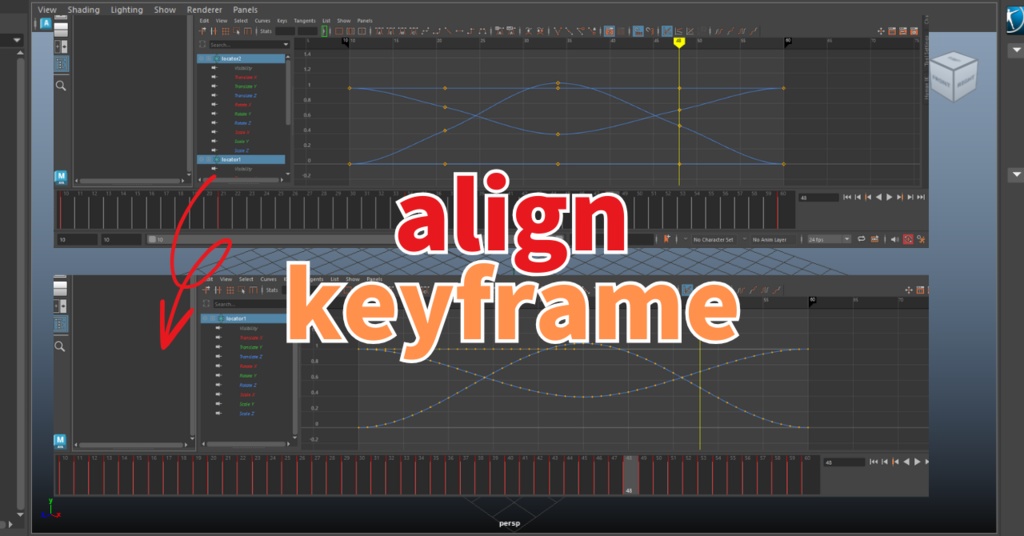 mayaアニメーション用|ちょっとした便利スクリプトセット