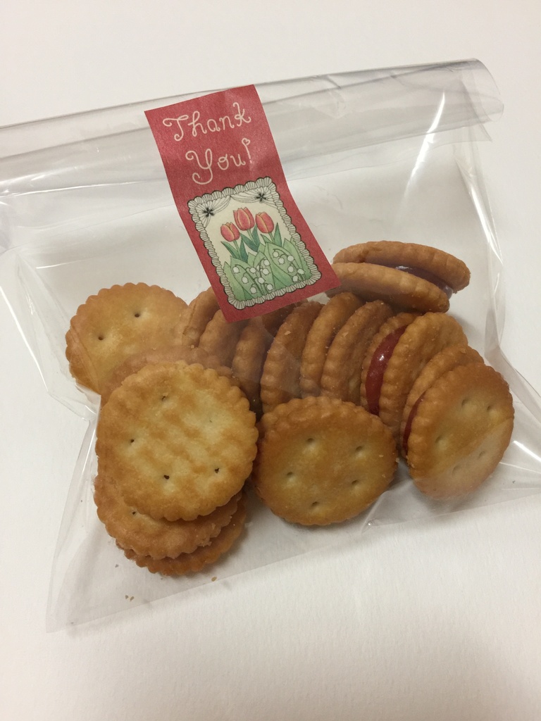 送料無料「ThankYouマステ」お礼・感謝 チューリップ&スズラン 赤 25mm幅 / Masking Tape Red Thank You Flower Tulips