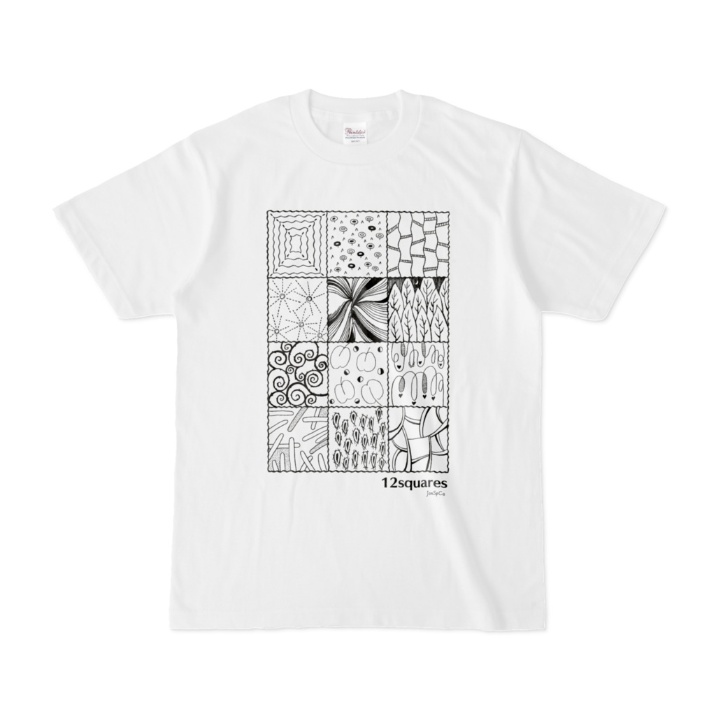 Modern Art Style Line Art Monotone T-Shirt 