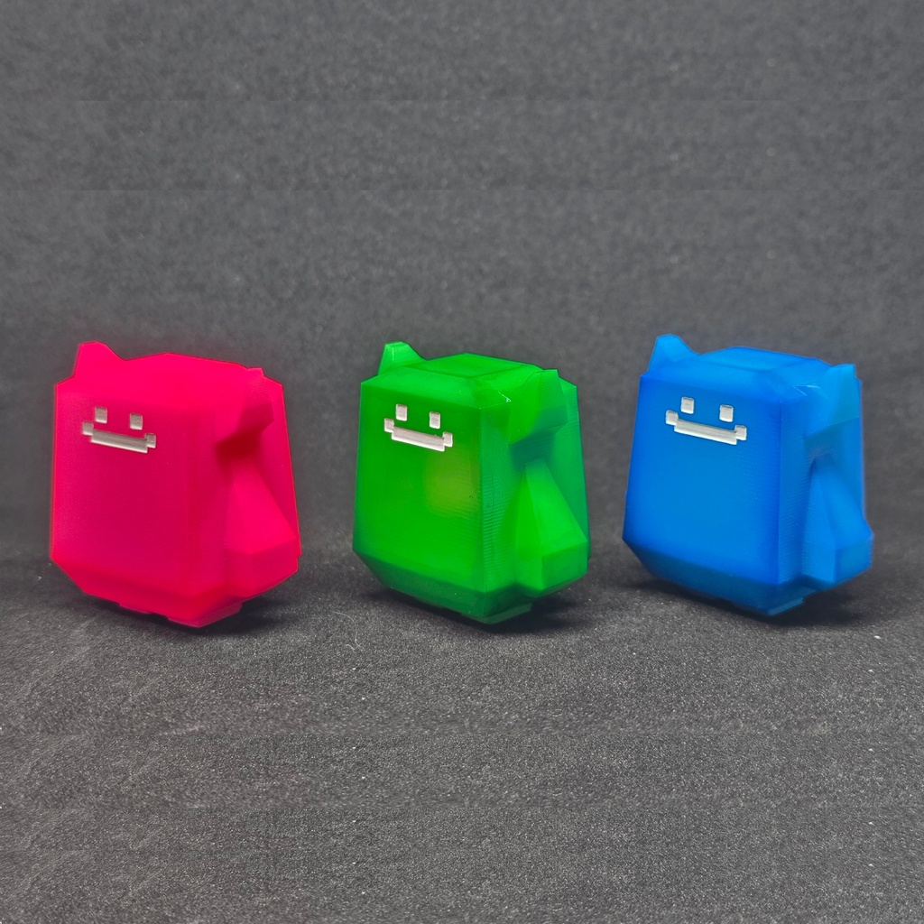 ポリデモン【ポリゴンカラー】ピンク、グリーン、ブルー