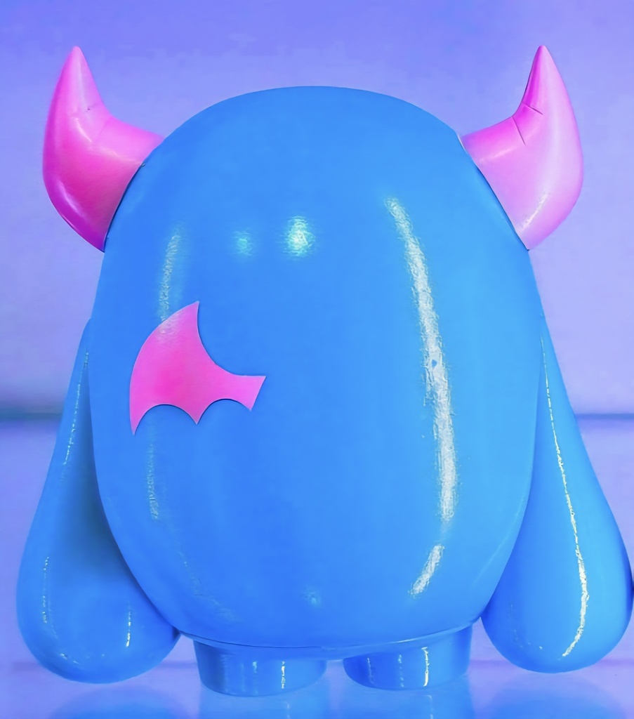 デモンソフビNo.009【ミルキーコットン】Milky Blue