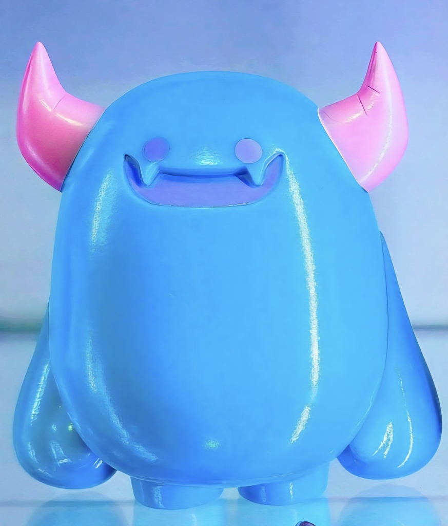 デモンソフビNo.009【ﾐﾙｷｰｺｯﾄﾝ】Milky Blue