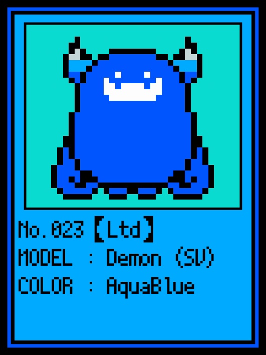 デモンソフビNo.21【AquaBlue】
