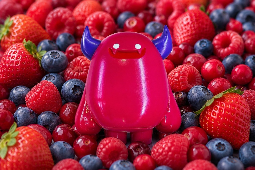 【数量限定タグ付】デモンソフビ【No.024】BerryBerry