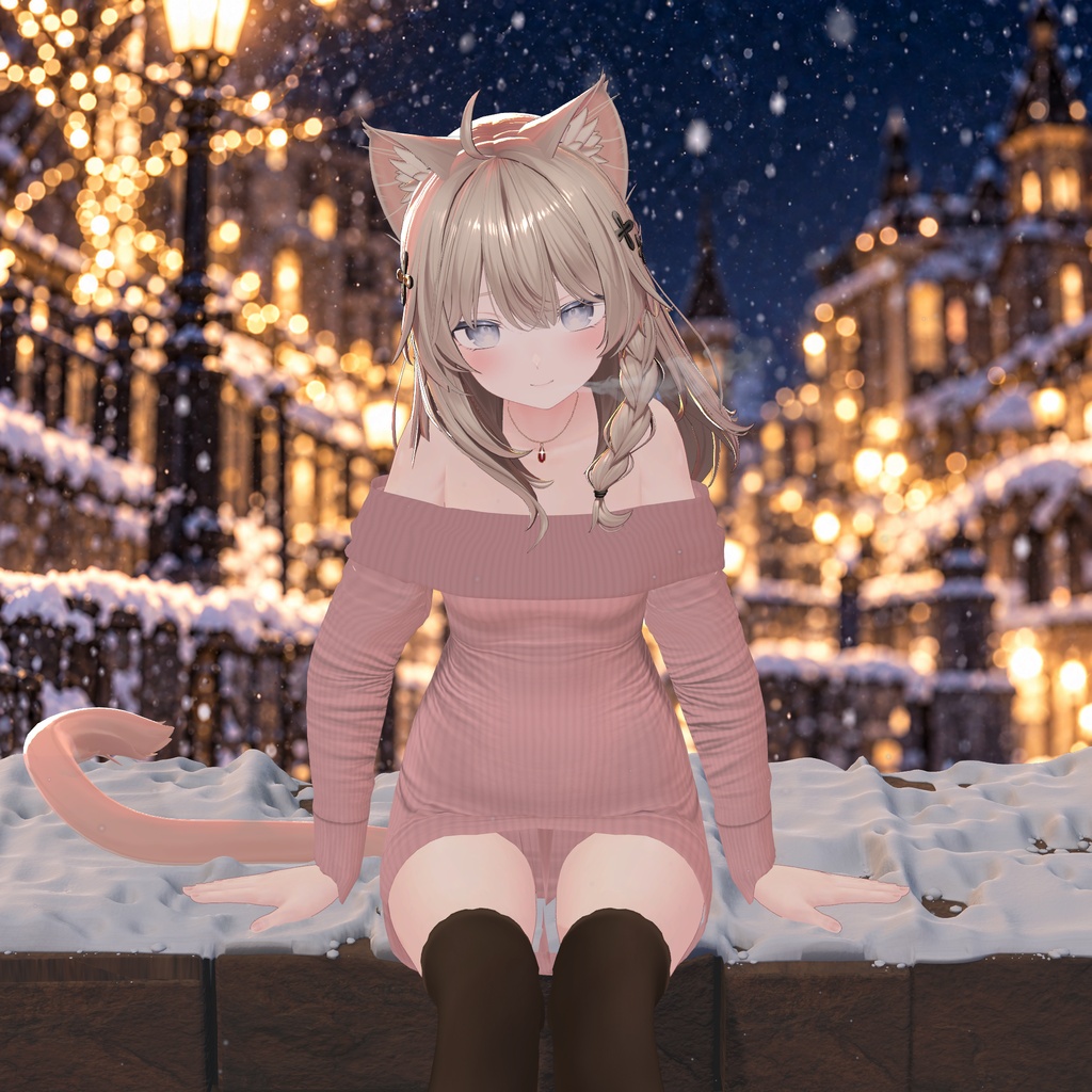 【販売記念セール】【しなの対応】オフショルダーニット&ロングブーツ｜Étreina - エトレイナ -