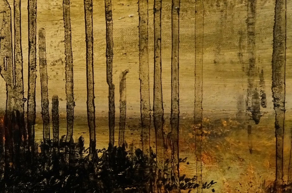 油彩画 原画「音の無い反抗」