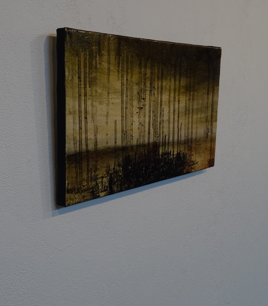 油彩画 原画「音の無い反抗」