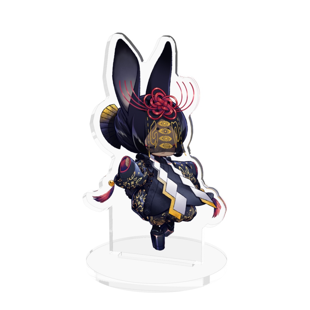くろうさぎ アクリルフィギュア 70x70mm