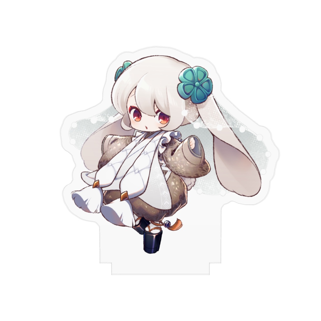 しろうさぎ アクリルフィギュア 70x70mm