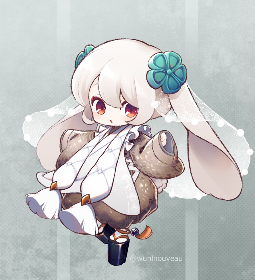 しろうさぎ アクリルフィギュア 70x70mm