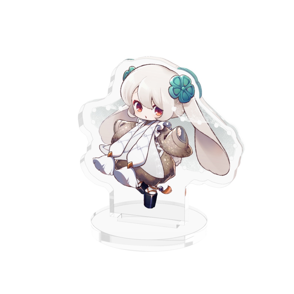 しろうさぎ アクリルフィギュア 50x50mm