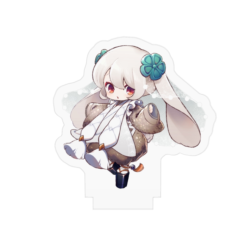 しろうさぎ アクリルフィギュア 50x50mm