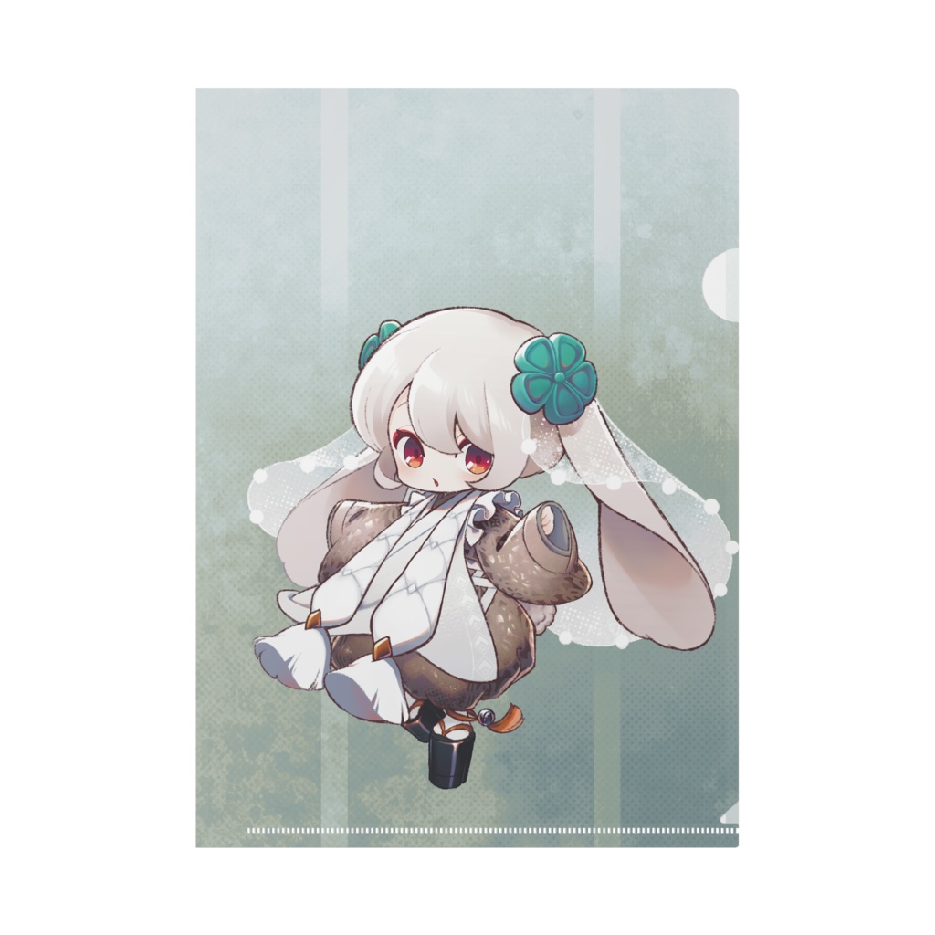 しろうさぎ＆くろうさぎ クリアファイル A4