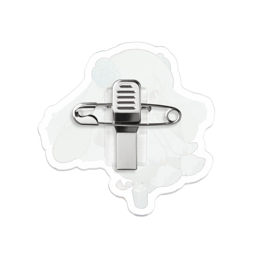 しろうさぎ アクリルバッジ