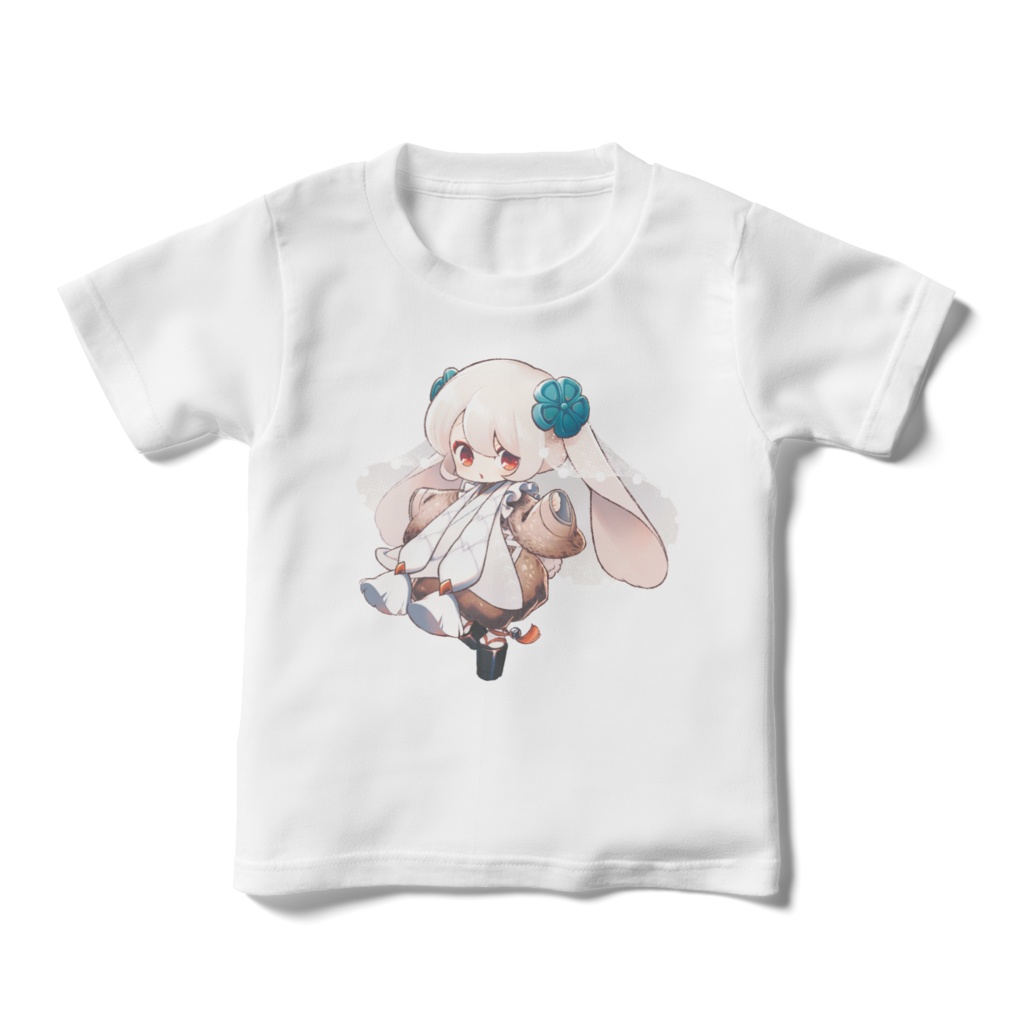 しろうさぎ＆くろうさぎ キッズTシャツ