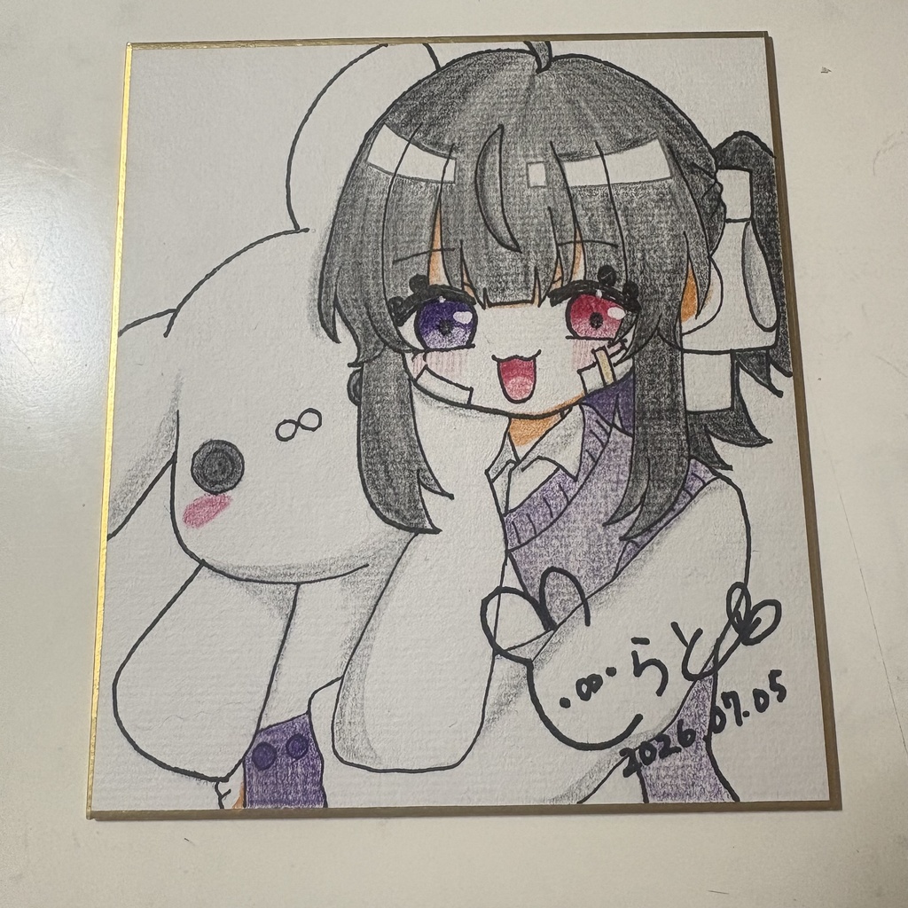 アナログイラスト【白兎雪月】