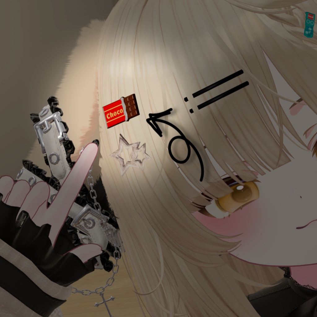 板チョコのヘアピン - Chocolate bar Hairpin -